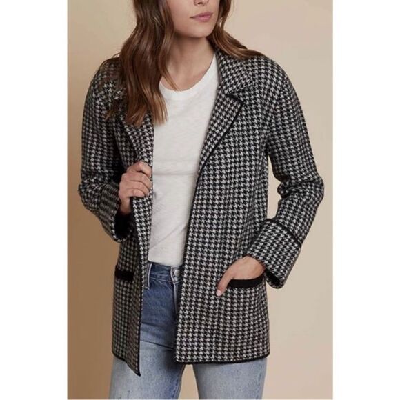 Nation LTD houndstooth wool soft blazer - Picture 1 of 7